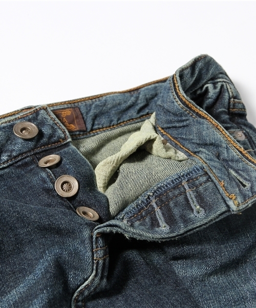 goa（ゴア）の「10ozストレッチデニムひざ丈スカート（デニムスカート・レディース・ブラック/インディゴブルー・SMALL/MEDIUM）」の9枚目の写真