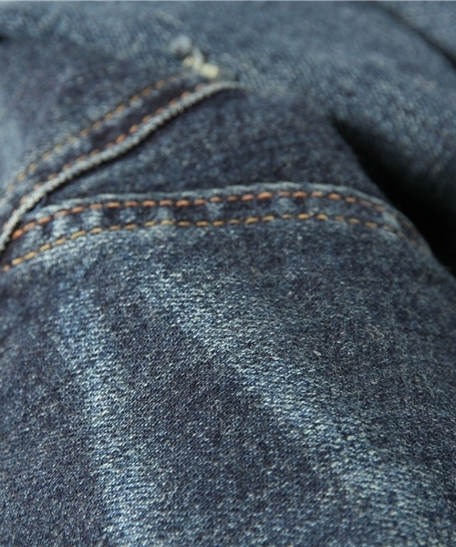 goa（ゴア）の「10ozストレッチデニムひざ丈スカート（デニムスカート・レディース・ブラック/インディゴブルー・SMALL/MEDIUM）」の10枚目の写真