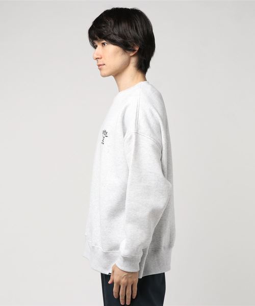 DOUBLE STEAL（ダブルスティール）の「Big Trainer クルースウェット（スウェット・メンズ・アッシュグレー/ブラック・MEDIUM/LARGE）」の3枚目の写真