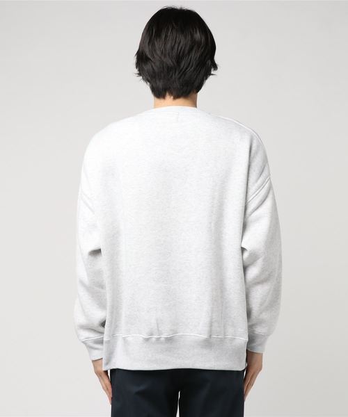 DOUBLE STEAL（ダブルスティール）の「Big Trainer クルースウェット（スウェット・メンズ・アッシュグレー/ブラック・MEDIUM/LARGE）」の4枚目の写真