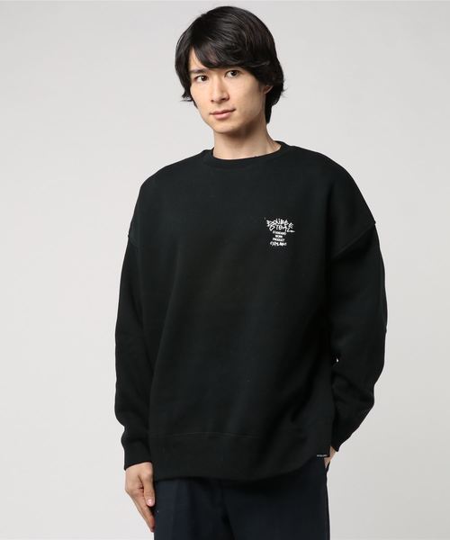 DOUBLE STEAL（ダブルスティール）の「Big Trainer クルースウェット（スウェット・メンズ・アッシュグレー/ブラック・MEDIUM/LARGE）」の8枚目の写真