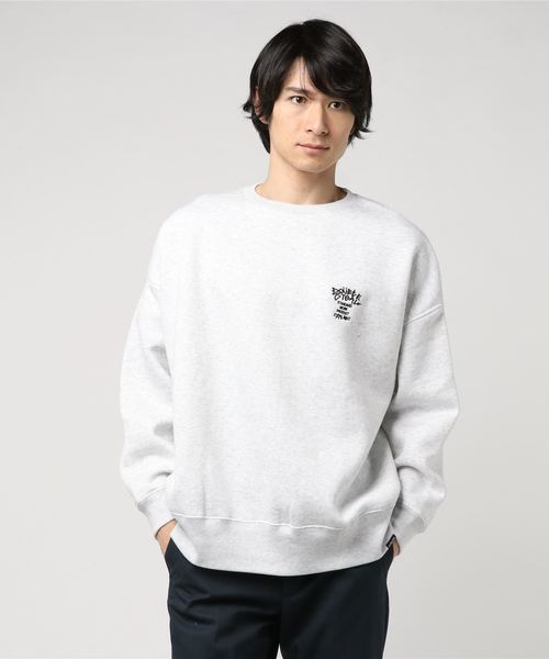 DOUBLE STEAL（ダブルスティール）の「Big Trainer クルースウェット（スウェット・メンズ・アッシュグレー/ブラック・MEDIUM/LARGE）」の9枚目の写真