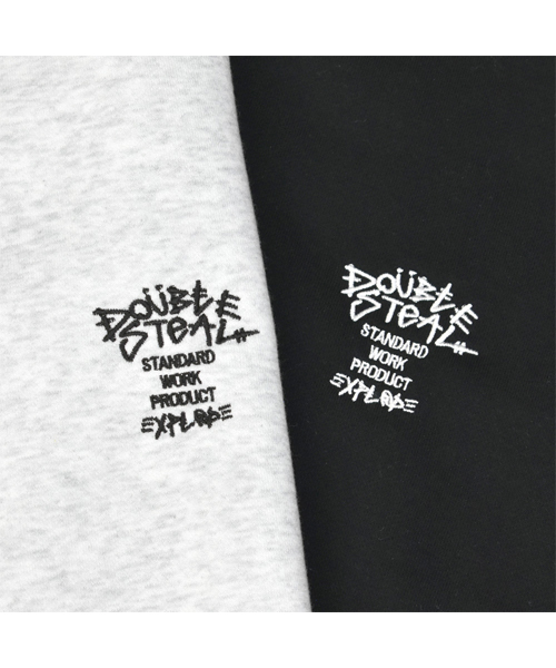 DOUBLE STEAL（ダブルスティール）の「Big Trainer クルースウェット（スウェット・メンズ・アッシュグレー/ブラック・MEDIUM/LARGE）」の6枚目の写真