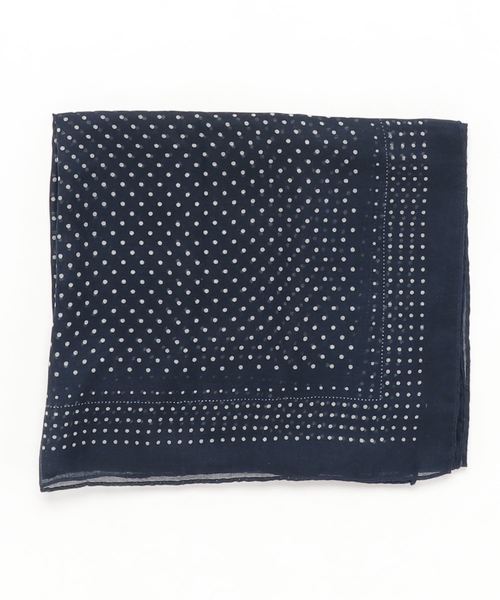 INTERPLANET（インタープラネット）の「パネルドットストール（ストール/ショール・レディース・ブラック/ネイビー・フリー）」の4枚目の写真
