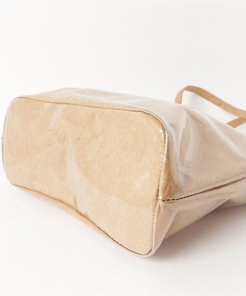 florist(フローリスト)の「シワ加工素材クリアトートバッグ(トートバッグ・レディース・ホワイト/ブラック/グリーン/キャメル/グレー・FREE)」の8枚目の写真