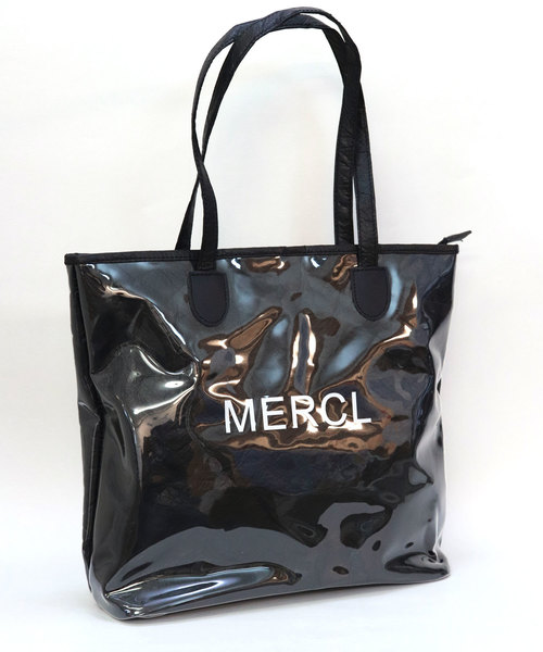 florist(フローリスト)の「シワ加工素材クリアトートバッグ(トートバッグ・レディース・ホワイト/ブラック/グリーン/キャメル/グレー・FREE)」の3枚目の写真