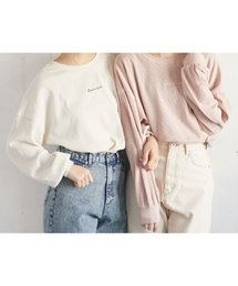 PairPair | ワッフルチビロゴ刺繍プルオーバー(Tシャツ/カットソー)