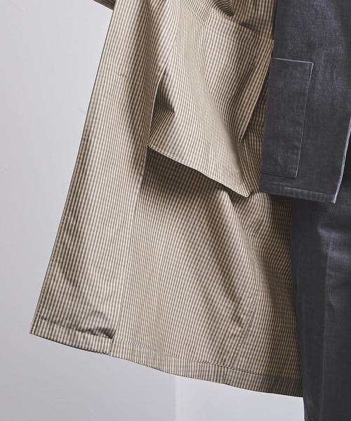 AURALEE(オーラリー)の「<AURALEE(オーラリー)>チェック コート■■■◆(その他アウター・メンズ・ベージュ/オフホワイト・3/4/5)」の3枚目の写真