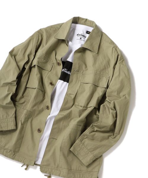 SHIPS JET BLUE(シップスジェットブルー)の「【MEN'S NON-NO 5月号 p.111掲載】SHIPS JET BLUE: ファティーグジャケット(カバーオール・メンズ・ホワイト/オリーブ/ネイビー・X-SMALL/SMALL/MEDIUM/LARGE)」の4枚目の写真