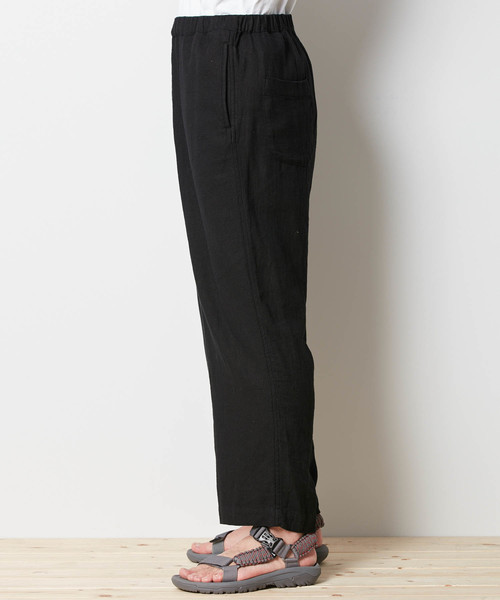 Snow Peak(スノーピーク)の「コットンリネン ドビーワイド パンツ(その他パンツ・メンズ・ブラック/キナリ・SMALL/MEDIUM/LARGE/X-LARGE)」の6枚目の写真
