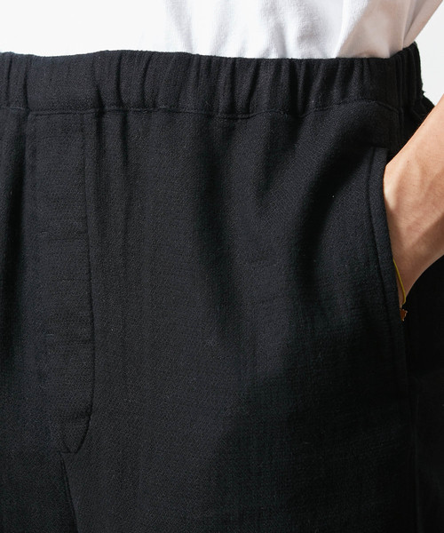 Snow Peak(スノーピーク)の「コットンリネン ドビーワイド パンツ(その他パンツ・メンズ・ブラック/キナリ・SMALL/MEDIUM/LARGE/X-LARGE)」の8枚目の写真