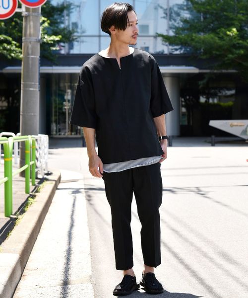 SHIPS（シップス）の「SU: リネン アンクル イージーパンツ（その他パンツ・メンズ・ブラック/ブラウン/ネイビー・S/M/L）」の10枚目の写真