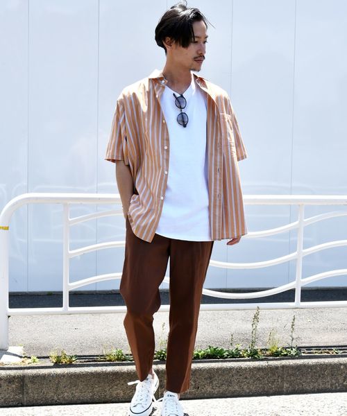 SHIPS（シップス）の「SU: リネン アンクル イージーパンツ（その他パンツ・メンズ・ブラック/ブラウン/ネイビー・S/M/L）」の4枚目の写真