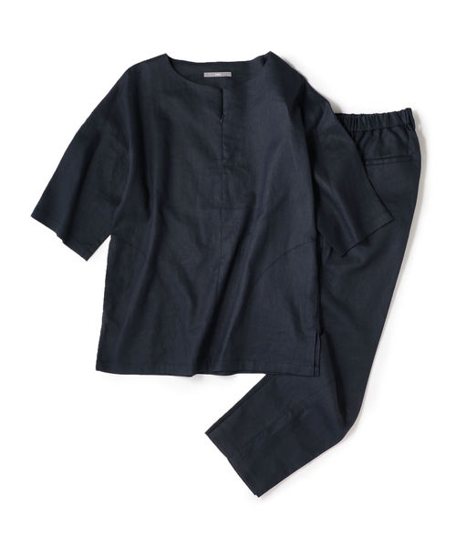 SHIPS（シップス）の「SU: リネン アンクル イージーパンツ（その他パンツ・メンズ・ブラック/ブラウン/ネイビー・S/M/L）」の20枚目の写真