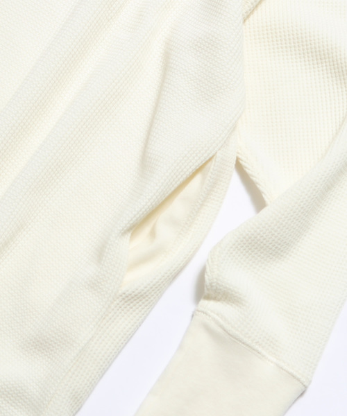 made in standard （メイドインスタンダード）の「made in standard/メイドインスタンダード 3way ワッフル ロングワンピース/カーディガン（ワンピース・レディース・ブラック/ブラウン/カーキ/ナチュラル・FREE）」の7枚目の写真