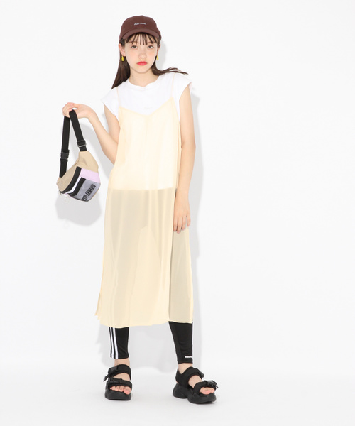 repipi armario（レピピ アルマリオ）の「シフォンキャミセットワンピース2（ワンピース・キッズ・ブラック/ベージュ/ブラウン・SMALL/MEDIUM/LARGE/X-SMALL）」の22枚目の写真