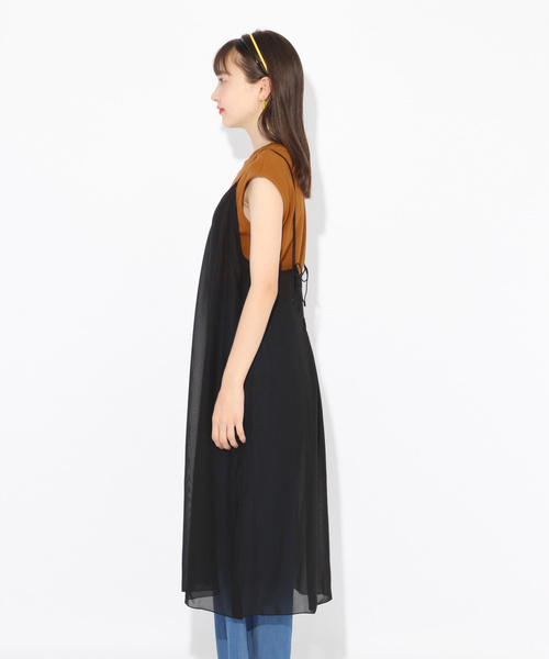 repipi armario（レピピ アルマリオ）の「シフォンキャミセットワンピース2（ワンピース・キッズ・ブラック/ベージュ/ブラウン・SMALL/MEDIUM/LARGE/X-SMALL）」の19枚目の写真