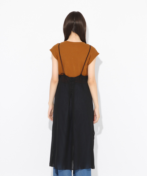 repipi armario（レピピ アルマリオ）の「シフォンキャミセットワンピース2（ワンピース・キッズ・ブラック/ベージュ/ブラウン・SMALL/MEDIUM/LARGE/X-SMALL）」の18枚目の写真