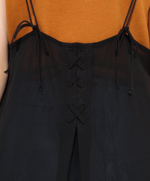 repipi armario（レピピ アルマリオ）の「シフォンキャミセットワンピース2（ワンピース・キッズ・ブラック/ベージュ/ブラウン・SMALL/MEDIUM/LARGE/X-SMALL）」の11枚目の写真