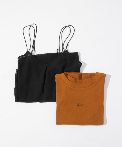 repipi armario（レピピ アルマリオ）の「シフォンキャミセットワンピース2（ワンピース・キッズ・ブラック/ベージュ/ブラウン・SMALL/MEDIUM/LARGE/X-SMALL）」の9枚目の写真