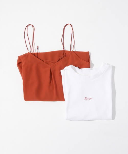 repipi armario（レピピ アルマリオ）の「シフォンキャミセットワンピース2（ワンピース・キッズ・ブラック/ベージュ/ブラウン・SMALL/MEDIUM/LARGE/X-SMALL）」の8枚目の写真