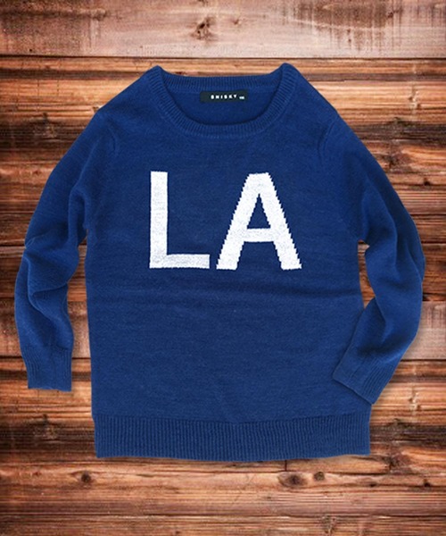 THE CASUAL（カジュアル）の「ロゴ ニット ロンT キッズ（ニット/セーター・キッズ・J/K/I/H/G/F/E/D/C/B/A/L・120cm/130cm/140cm/150cm/160cm/110cm）」の11枚目の写真