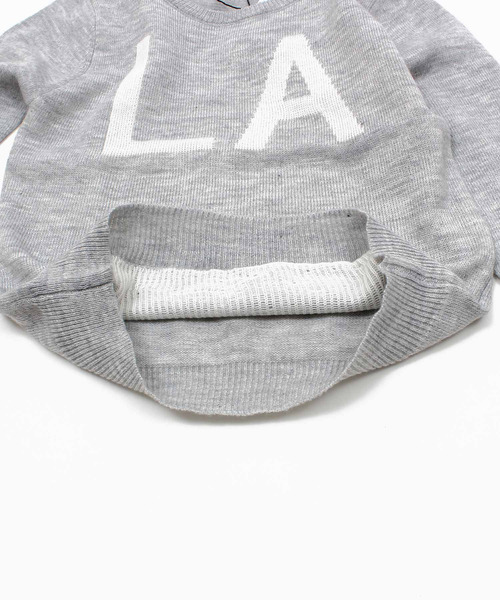 THE CASUAL（カジュアル）の「ロゴ ニット ロンT キッズ（ニット/セーター・キッズ・J/K/I/H/G/F/E/D/C/B/A/L・120cm/130cm/140cm/150cm/160cm/110cm）」の18枚目の写真