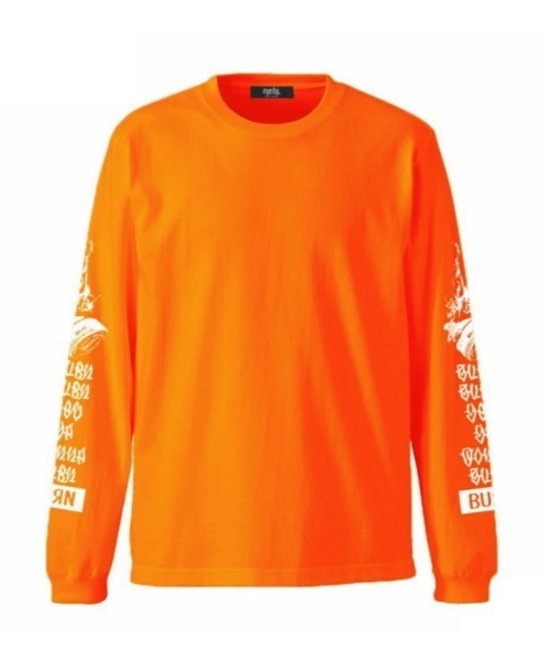 Port(ポート)の「【 eyedy / アイディー 】BURN BURN L/S TEE(Tシャツ/カットソー・メンズ・ブラック/オレンジ・M/L/XL/XXL)」の4枚目の写真