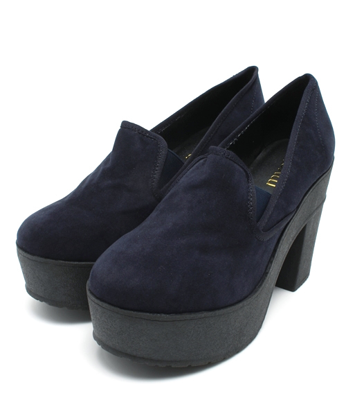 mystic（ミスティック）の「厚底スリッポン（パンプス・レディース・グレー/ネイビー/ブラック・37/36/38）」の3枚目の写真