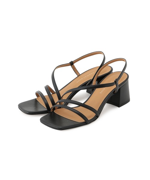 ADAM ET ROPE'（アダムエロペ）の「アシンメトリーラインサンダル（サンダル・レディース・キャメル/ブラック・22.5cm/23.5cm/24.5cm/23.0cm/24.0cm）」の10枚目の写真