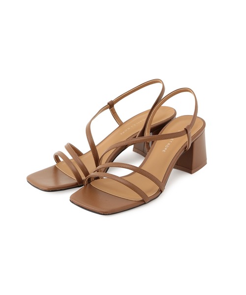 ADAM ET ROPE'（アダムエロペ）の「アシンメトリーラインサンダル（サンダル・レディース・キャメル/ブラック・22.5cm/23.5cm/24.5cm/23.0cm/24.0cm）」の14枚目の写真