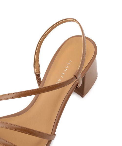 ADAM ET ROPE'（アダムエロペ）の「アシンメトリーラインサンダル（サンダル・レディース・キャメル/ブラック・22.5cm/23.5cm/24.5cm/23.0cm/24.0cm）」の8枚目の写真