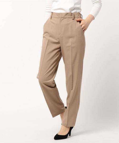 超歓迎 のdroite リヴドロワ のファッション ライトドライギャバサイドジップパンツ パンツ Rive