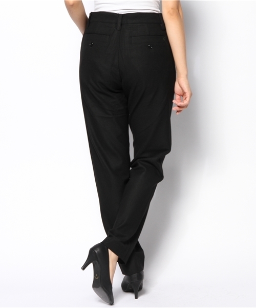 SOFFITTO(ソフィット)の「Soffitto / 両面起毛無地 2タックスッキリパンツ(その他パンツ・レディース・ブラック/グレー・4/3/2)」の4枚目の写真