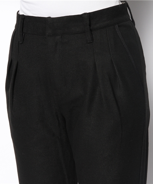 SOFFITTO(ソフィット)の「Soffitto / 両面起毛無地 2タックスッキリパンツ(その他パンツ・レディース・ブラック/グレー・4/3/2)」の5枚目の写真