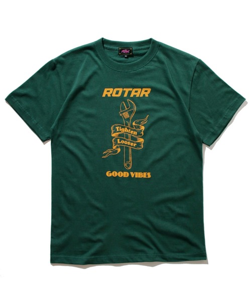 ROTAR(ローター)の「GOOD VIBES Tee(Tシャツ/カットソー・メンズ・グリーン/オフホワイト/スミクロ・X-LARGE/MEDIUM/SMALL/LARGE)」の1枚目の写真