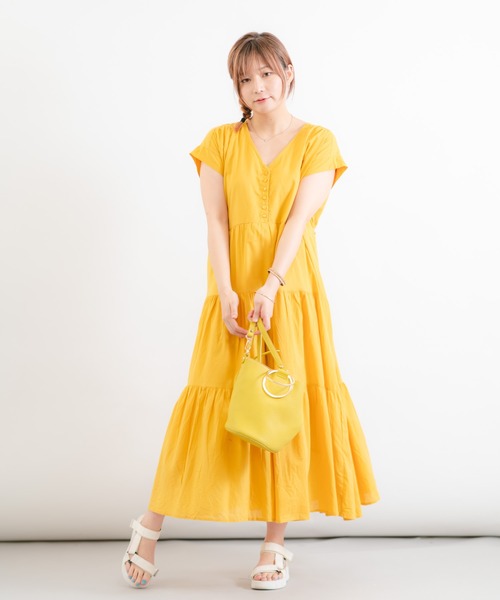 Wordtrobe ティアードワンピース 半袖 無地 ワンピース Wordtrobe ワードトローブ のファッション通販 Zozotown