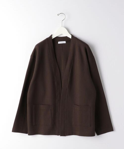 ワッフル イージーカーディガン -ハンドウォッシャブル-<A DAY IN THE LIFE> a day in the life - NAVYメランジ ワッフル イージーカーディガン