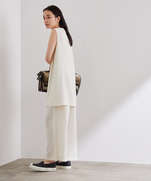 ADAM ET ROPE'（アダムエロペ）の「レイヤードコンビネゾン（つなぎ/オールインワン・レディース・ブラック/キナリ・FREE）」の19枚目の写真