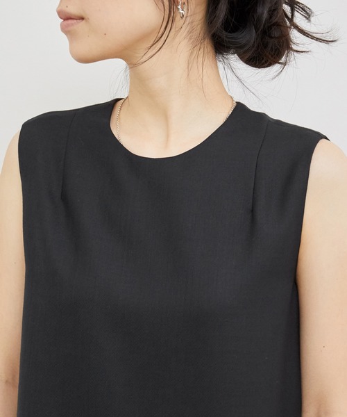 ADAM ET ROPE'（アダムエロペ）の「レイヤードコンビネゾン（つなぎ/オールインワン・レディース・ブラック/キナリ・FREE）」の8枚目の写真