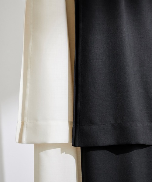 ADAM ET ROPE'（アダムエロペ）の「レイヤードコンビネゾン（つなぎ/オールインワン・レディース・ブラック/キナリ・FREE）」の4枚目の写真