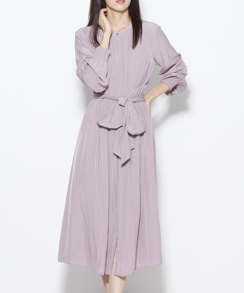 Tiara(ティアラ)の「前開きギャザーワンピース(ワンピース・レディース・ピンク/グレー/ブラック・FREE)」の4枚目の写真