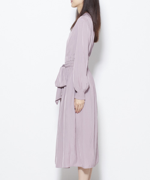 Tiara(ティアラ)の「前開きギャザーワンピース(ワンピース・レディース・ピンク/グレー/ブラック・FREE)」の11枚目の写真