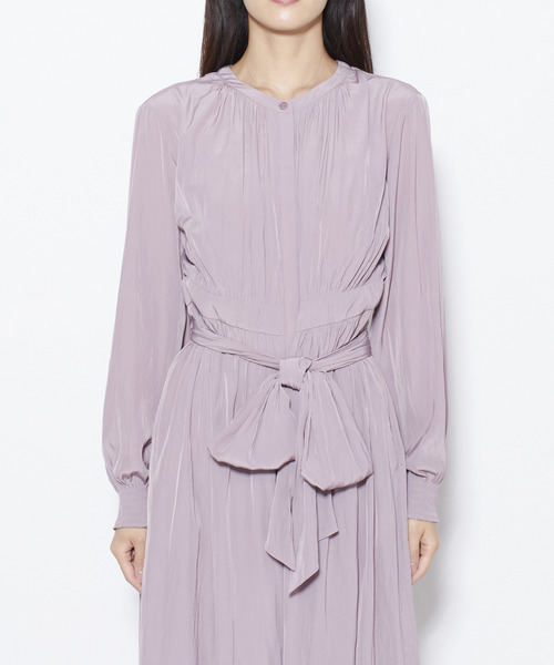 Tiara(ティアラ)の「前開きギャザーワンピース(ワンピース・レディース・ピンク/グレー/ブラック・FREE)」の9枚目の写真