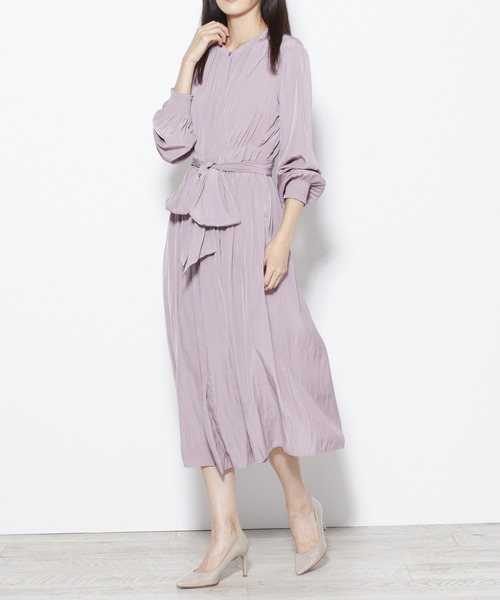 Tiara(ティアラ)の「前開きギャザーワンピース(ワンピース・レディース・ピンク/グレー/ブラック・FREE)」の13枚目の写真