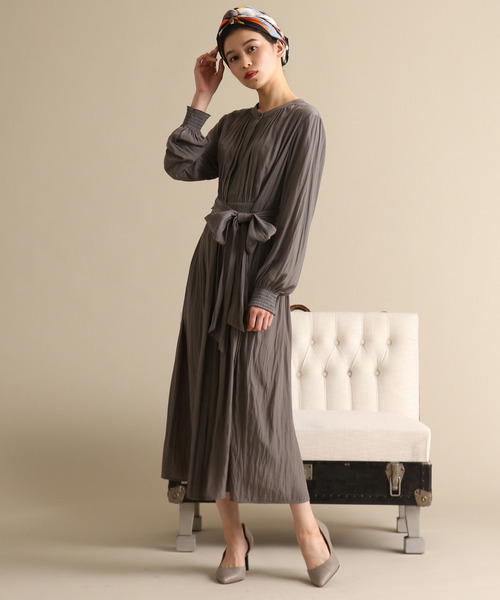 Tiara(ティアラ)の「前開きギャザーワンピース(ワンピース・レディース・ピンク/グレー/ブラック・FREE)」の15枚目の写真