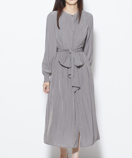 Tiara(ティアラ)の「前開きギャザーワンピース(ワンピース・レディース・ピンク/グレー/ブラック・FREE)」の16枚目の写真