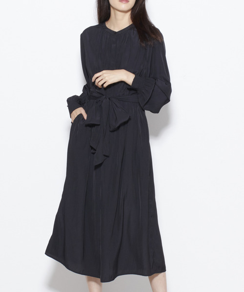 Tiara(ティアラ)の「前開きギャザーワンピース(ワンピース・レディース・ピンク/グレー/ブラック・FREE)」の18枚目の写真