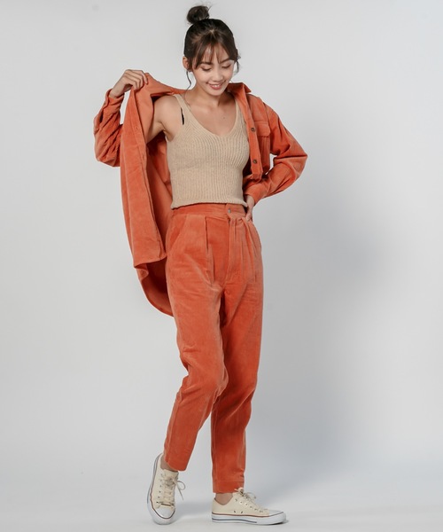Ocean Pacific(オーシャンパシフィック)の「【OP/オーピー】レディースコーデュロイパンツ / ロングパンツ(その他パンツ・レディース・チャコールグレー/ベージュ/ブラウン/オレンジ・MEDIUM/LARGE)」の10枚目の写真