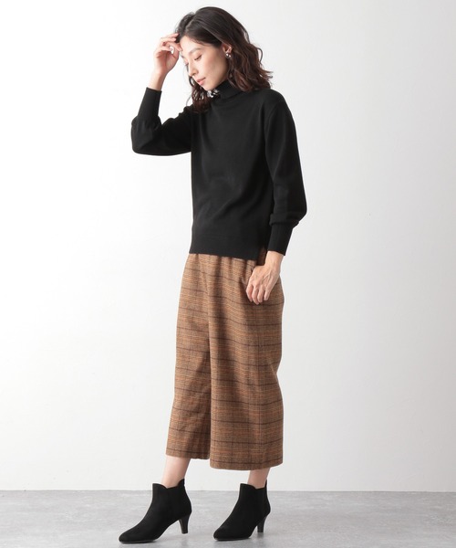 LEPSIM(レプシィム)の「ウールMIXクロップドパンツ 893427(その他パンツ・レディース・ブラック/ブラウン・MEDIUM/LARGE)」の4枚目の写真